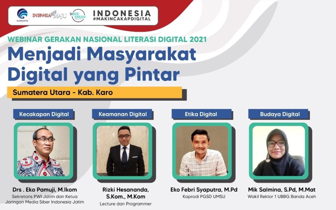 Warek I Universitas BBG Menjadi Pemateri Webinar Gerakan Nasional Literasi Digital