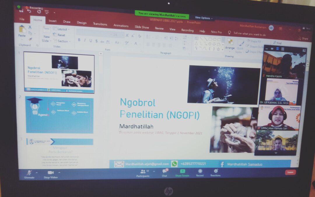 Dosen UBBG “Ngopi & Ngepub” Bersama Pakar Jurnal Nasional