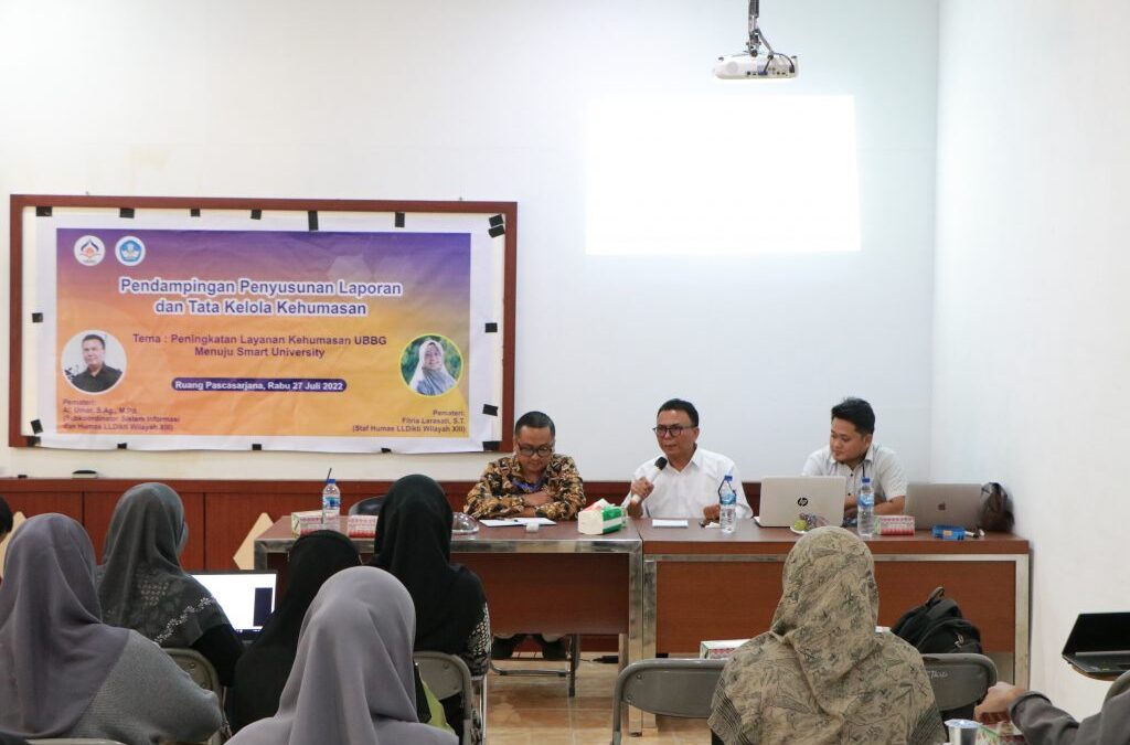 LLDikti Wilayah XIII Aceh Melaksanakan Kegiatan Pendampingan Penyusunan Tata Kelola Kehumasan