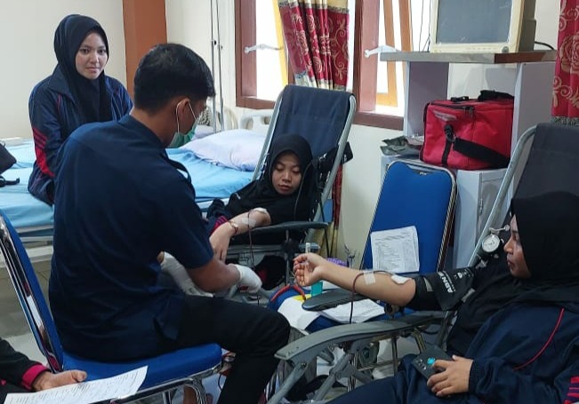 Himapora UBBG Kerja Sama dengan PMI Kota Banda Aceh Adakan Donor Darah