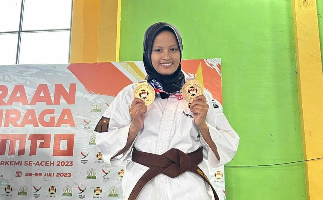 Mahasiswi PG PAUD UBBG Raih Dua Perunggu Kejuaraan Kempo Aceh 2023