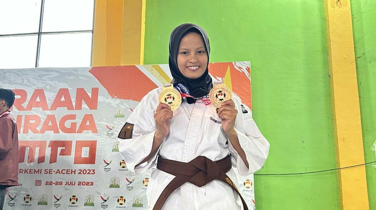 Mahasiswi PG PAUD UBBG Raih Dua Perunggu Kejuaraan Kempo Aceh 2023