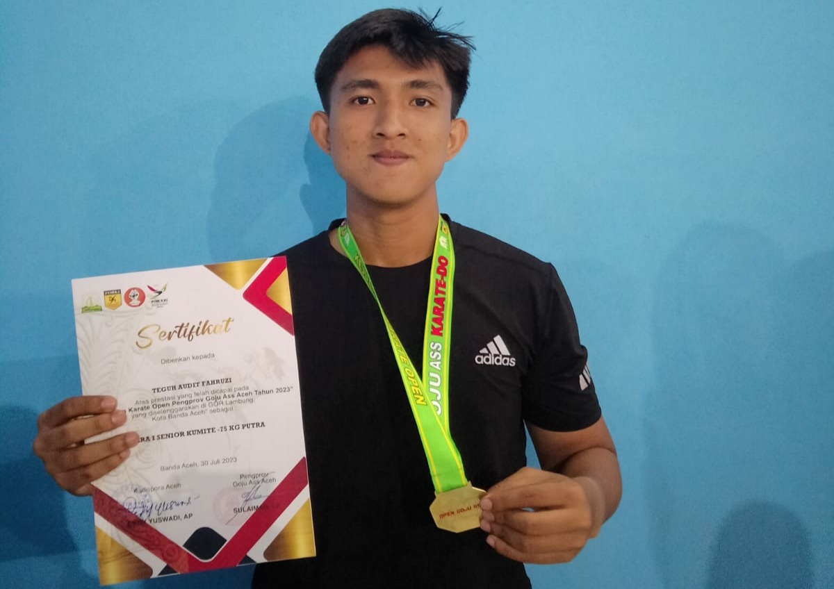 Mahasiswa Penjas UBBG Raih Emas dan Dua Perunggu pada Kejuaraan Karate Open Pengprov Goju Ass Aceh 2023