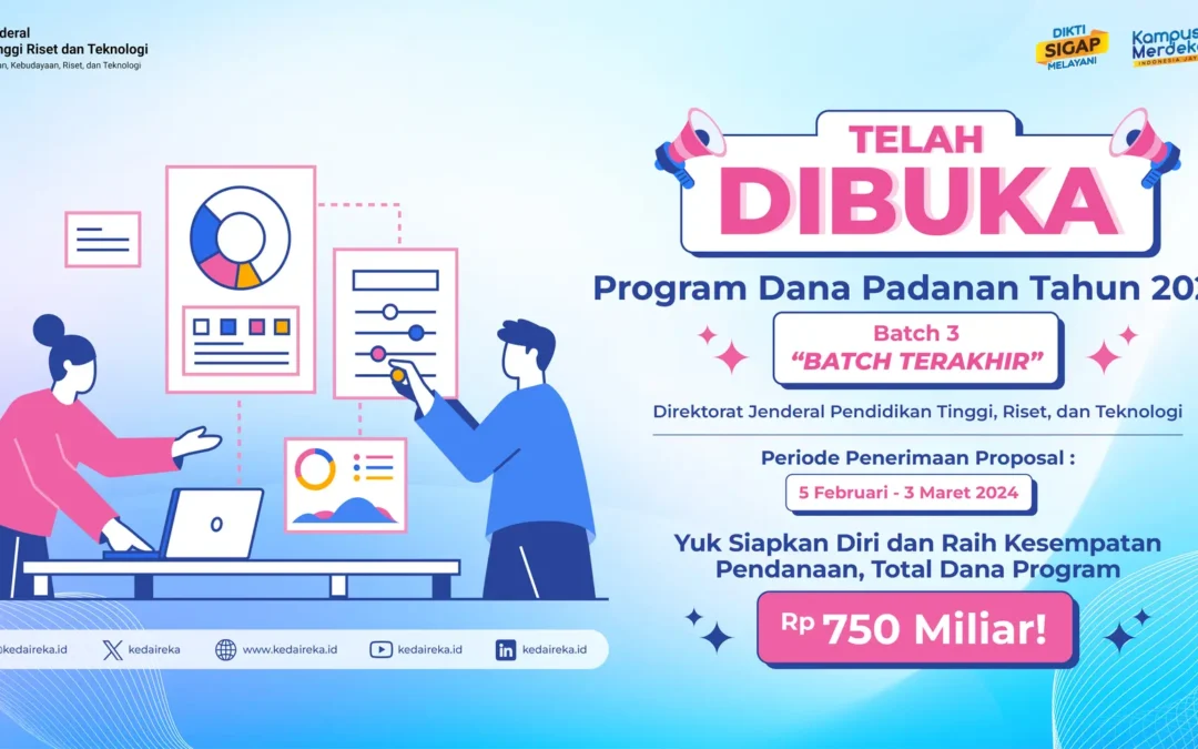 Pendaftaran Dana Padanan Kemdikbud Batch 3 Dibuka, Anggaran Inovasi Capai Rp 750 M