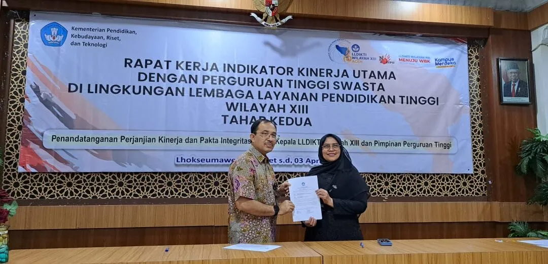 UBBG Tandatangani Perjanjian Kerja dan Pakta Integritas dengan LLDikti Wilayah XIII Aceh