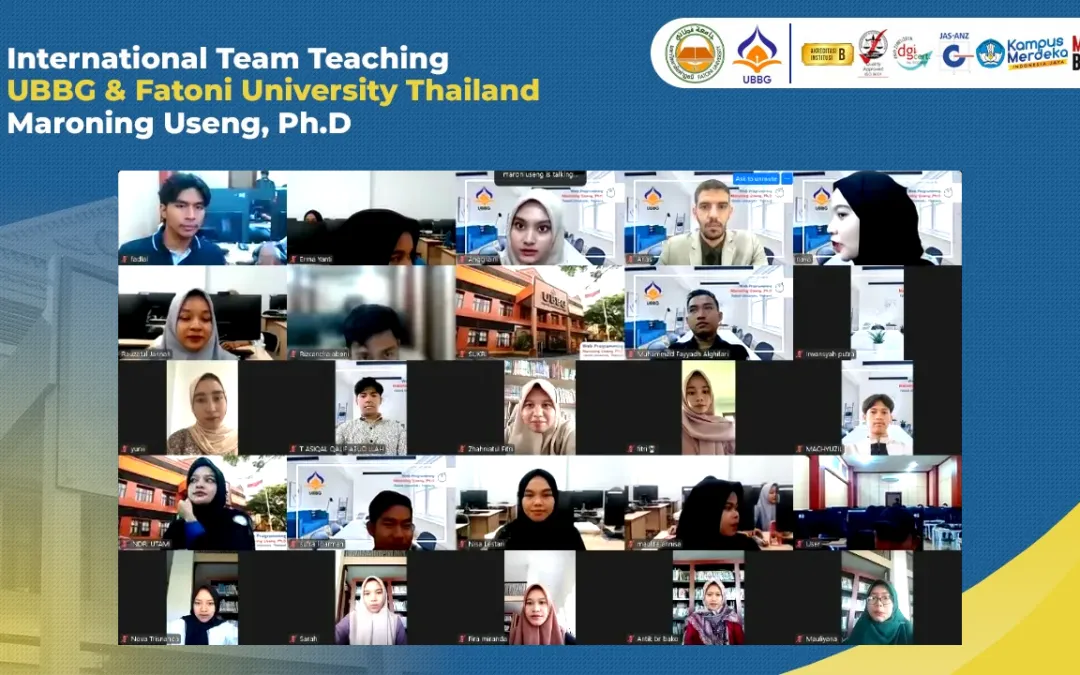 UBBG dan Fatoni University Thailand Adakan Program International Team Teaching