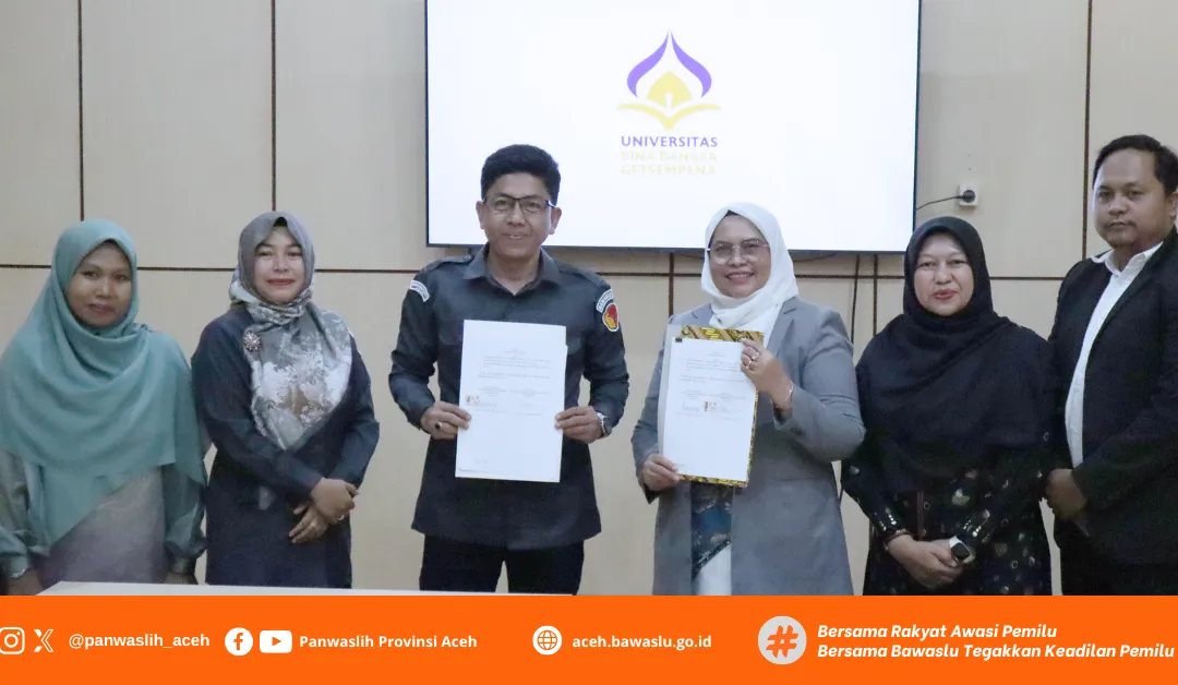 UBBG Teken MoU dengan Bawaslu, Perkuat Pengawasan dan Partisipasi Pemilu